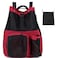Lohol Large Mesh Drawstring Backpack with Shoe Bag Durable Swimming String Sack with Handle for Sports Gym Yoga Beach Travel Red