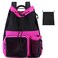 Lohol Large Mesh Drawstring Backpack with Shoe Bag Durable Swimming String Sack with Handle for Sports Gym Yoga Beach Travel Rose pink