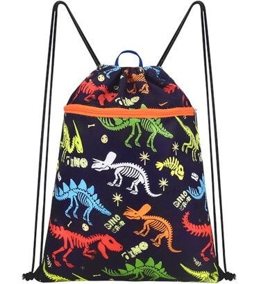 Luchike Drawstring Backpack for Kids Boys Sport Gym Beach Swim Travel Daypack