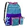 TYR Unisexs Big Mesh Mummy Backpack Bag PurpleBluePink 40L