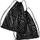 Frienda Mesh Drawstring Backpack Bag Multifunction Mesh Bag for Beach Swimming Gym Clothes Travel Workout Gear Black