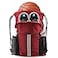 BeeGreen Red Drawstring Backpack Bag w Water Bottle Pockets Large String Workout Bag Sackpack w Zipper Pockets Shoe Compartment Swim Sports Cinch Bag for Gym Yoga