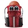 BeeGreen Red Drawstring Backpack Bag w Water Bottle Pockets Large String Workout Bag Sackpack w Zipper Pockets Shoe Compartment Swim Sports Cinch Bag for Gym Yoga