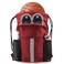 BeeGreen Red Drawstring Backpack Bag w Water Bottle Pockets Large String Workout Bag Sackpack w Zipper Pockets Shoe Compartment Swim Sports Cinch Bag for Gym Yoga