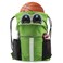 BeeGreen Fruit Green Workout Bag Drawstring Backpack with Shoe Compartment Large String Bag Sackpack with Front Inner Zipper Pockets and Water Bottle Pockets Sports Cinch