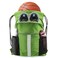 BeeGreen Fruit Green Workout Bag Drawstring Backpack with Shoe Compartment Large String Bag Sackpack with Front Inner Zipper Pockets and Water Bottle Pockets Sports Cinch