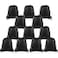 KUUQA 12 Pcs Drawstring Backpack Bags Sport Gym Sack Cinch Bags Bulk for School Traveling and Storage Black