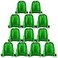 KUUQA 12 Pcs Drawstring Backpack Bags String Backpack Bulk Sport Gym Sack Bags for Traveling and Storage Dark Green