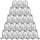 PLULON 25 Pcs White Drawstring Backpack Bags Bulk String Backpack Cinch Sack Pull Sport Gym Backpack Bags for Yoga Traveling Outdoor Sports