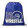 ChalkTalkSPORTS Wrestling Sport Pack Drawstring Bag Eat Sleep Wrestle Royal