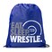 ChalkTalkSPORTS Wrestling Sport Pack Drawstring Bag Eat Sleep Wrestle Royal