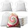 Saintrygo 24 Pcs Tie Dye Drawstring Bags Cotton Sublimation Blank Backpack Bulk Tie Dye Kits Things for Large Groups 14x16