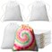 Saintrygo 24 Pcs Tie Dye Drawstring Bags Cotton Sublimation Blank Backpack Bulk Tie Dye Kits Things for Large Groups 14x16