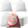 Saintrygo 24 Pcs Tie Dye Drawstring Bags Cotton Sublimation Blank Backpack Bulk Tie Dye Kits Things for Large Groups 14x16