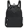 WANDF Drawstring Backpack Sports Gym Bag with Shoes Compartment WaterResistant String Backpack Cinch for Women Men LargeBlack