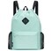 WANDF Drawstring Backpack Sports Gym Bag with Shoes Compartment WaterResistant String Backpack Cinch for Women Men LargeMint green