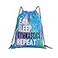 FORATIO Eat Sleep Gymnastics Repeat Drawstring Backpack Gym String Bag Sports Drawstring Sackpack For Women Men