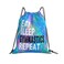 FORATIO Eat Sleep Gymnastics Repeat Drawstring Backpack Gym String Bag Sports Drawstring Sackpack For Women Men