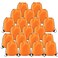 BeeGreen 20 Pieces OrangeStringBagPackBulk Durable Cinch Gym Sacks Backpacks Large Size for Christmas Sports Storage Travel Pull String Sackpack for Women and Men