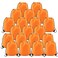 BeeGreen 20 Pieces OrangeStringBagPackBulk Durable Cinch Gym Sacks Backpacks Large Size for Christmas Sports Storage Travel Pull String Sackpack for Women and Men