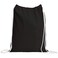 TBF Cotton Drawstring Backpack Gym Sack Canvas Cinch Sport Pack for Men Women Set of 12 Black