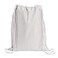 TBF Cotton Drawstring Backpack Gym Sack Canvas Cinch Sport Pack for Men Women White Set of 3