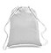 ToteBagFactory 6 Pack Set of 6 Durable Cotton Drawstring Tote Bags White 14x18