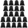 FEPITO 22 Pack Drawstring Bags String Backpack Bulk School Backpack Bag Sack Cinch Bag Sport Bags for Gym Traveling Black