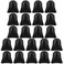 FEPITO 22 Pack Drawstring Bags String Backpack Bulk School Backpack Bag Sack Cinch Bag Sport Bags for Gym Traveling Black