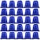 FEPITO 22 Pack Drawstring Bags String Backpack Bulk Sack Cinch Bag Sport Bags for School Gym Traveling Blue