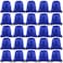 FEPITO 22 Pack Drawstring Bags String Backpack Bulk Sack Cinch Bag Sport Bags for School Gym Traveling Blue
