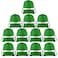 KUUQA 12 Pcs Drawstring Backpack Bag Bulk Reflective Backpack Dark Green String Bags Cinch Sack Backpack for Team Yoga Sport Gym Traveling