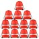 KUUQA 12 Pcs Red Drawstring Backpacks with Reflective Strips Polyester 157 x 134 Ideal for Yoga Sport Travel