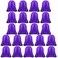 FEPITO 22 Pack Drawstring Bags String Backpack Bulk School Backpacks for Gym Traveling Purple