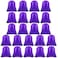 FEPITO 22 Pack Drawstring Bags String Backpack Bulk School Backpacks for Gym Traveling Purple