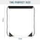 Riakrum 15 Pcs Clear Drawstring Bag Waterproof Small See Through PVC Drawstring Backpack for Stadium College Sport EventBlack