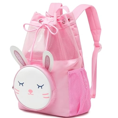 mygreen Kids Easter Drawstring Backpack Adorable 3D Animal Design Waterproof for Swim Beach Sports