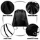Grneric Drawstring Backpack Bulk 100Pcs Cinch BagPolyester Drawstring Bags for Gym Beach Sports Short Trip PartyBlack