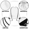 Grneric Drawstring Backpack Bulk 100Pcs Cinch Bag Polyester Drawstring Bags for Gym Beach Sports Short Trip Party White