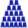 CAIHONG 100 Pack Drawstring Backpack Royal Blue Bulk Drawstring Bags Nylon String Backpack Gym Cinch Sack Backpack Sport Bag Draw String Party Bags