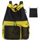 Lohol Large Mesh Drawstring Backpack with Shoe Bag Durable Swimming String Sack with Handle for Sports Gym Yoga Beach Travel Yellow