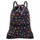 HOLYLUCK Drawstring Backpack Bag Sport Gym Sackpack Black dog paw prin