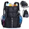 VIGEGARI Large Beach Backpack Waterproof Sandproof Customized Oversized Drawstring Pool Bag with Shoe Compartment for Toiletries Towels Gym Travel