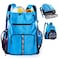 VIGEGARI Large Beach Backpack Waterproof Sandproof Customized Oversized Drawstring Pool Bag with Shoe Compartment for Toiletries Towels Gym Travel