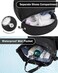 RHDZO Drawstring Backpack Gym Backpack with Shoe Compartment for Men Women String Sports Bag with Wet Pocket Cinch Swim Beach Bag Large Black