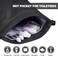 BAVELOE Drawstring Backpack with Wet Pocket Gym Backpack WaterResistant Cinch String Bag Beach Swim for Women MenPure Black