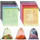 WSBArt 10Pcs Multicolor Mesh Drawstring Bags Nylon Mesh Laundry Gym Travel Beach Bags with Locking Closure