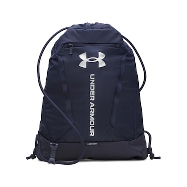 Under Armour Unisex Hustle Sackpack 410 Midnight NavyMidnight NavyMetallic Silver One Size Fits Most