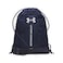 Under Armour Unisex Hustle Sackpack 410 Midnight NavyMidnight NavyMetallic Silver One Size Fits Most