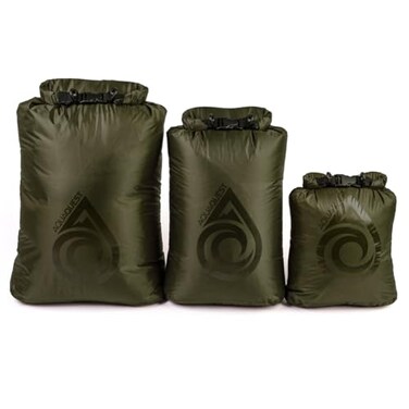 AquaQuest Rogue Dry Bag Set 10 20 30L Olive Drab 100 Waterproof Roll Top Waterproof Roll Top